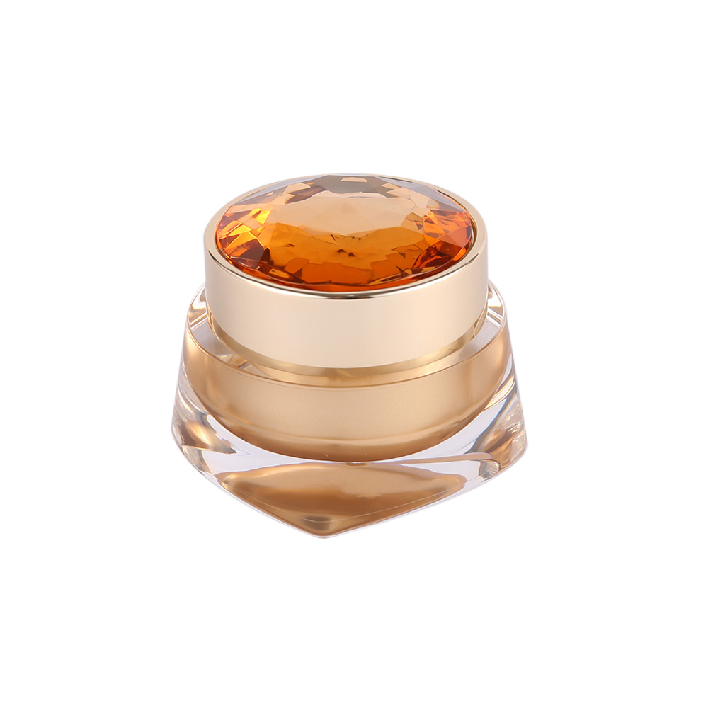 Bright Orange Cream Jar in the Shape of a rhombus,JA25 30g 50g Skin Care Cosmetic