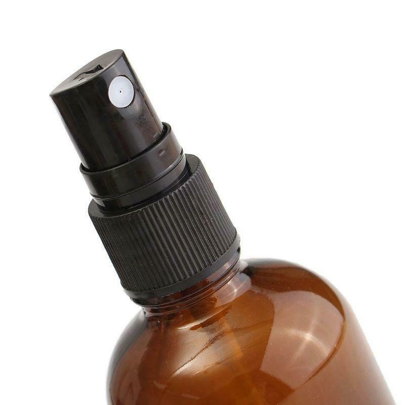 Brown Amber Glass Refillable Empty Portable Spray Bottle Sprayer Essential Oil Container bouteille en verre botella de vidrio