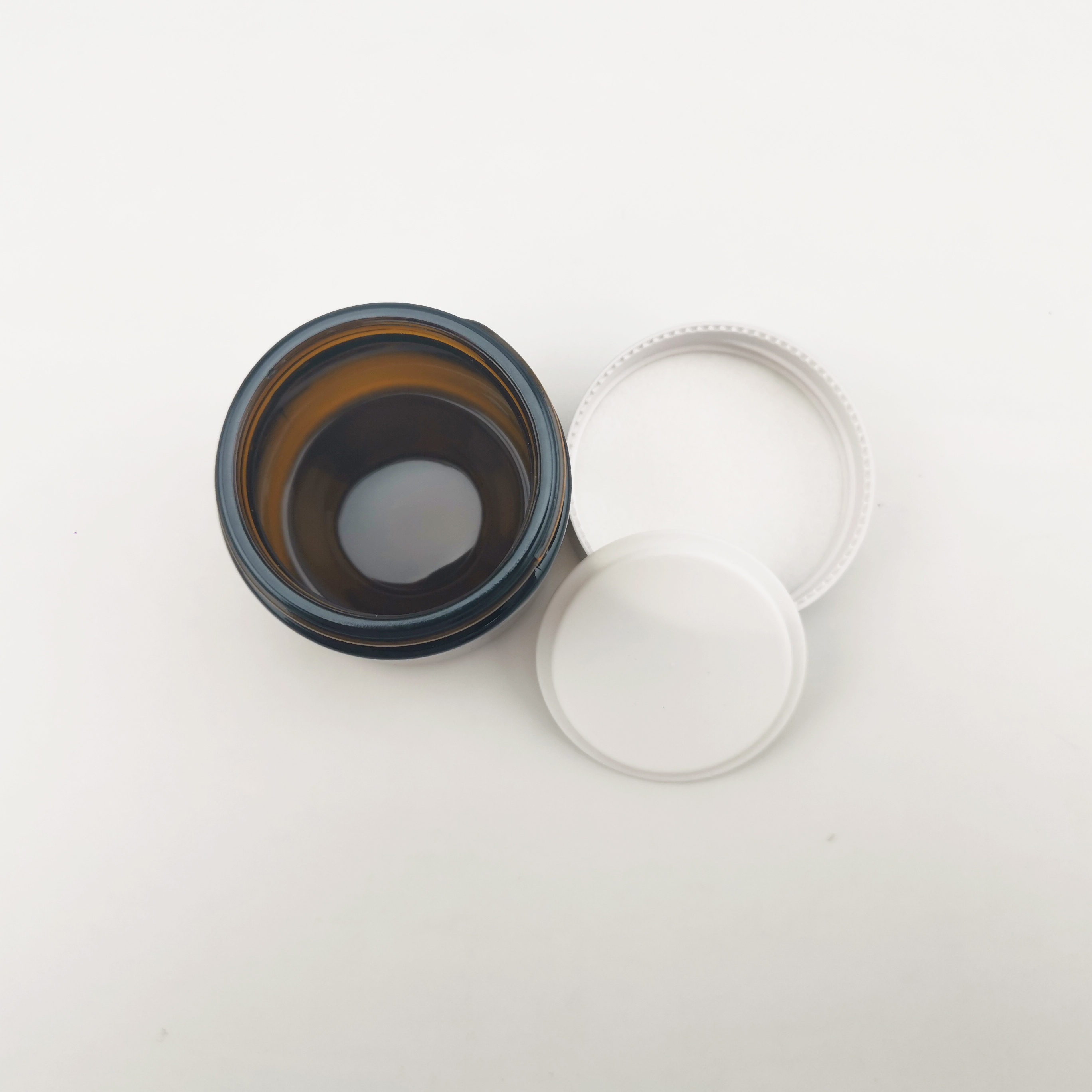Brown Glass Cream Jar Round Cosmetic Cream Jar 5g 10g 15g 20g 30g 50g 60g 100g 120g 200g 250g 500g Cream Jar
