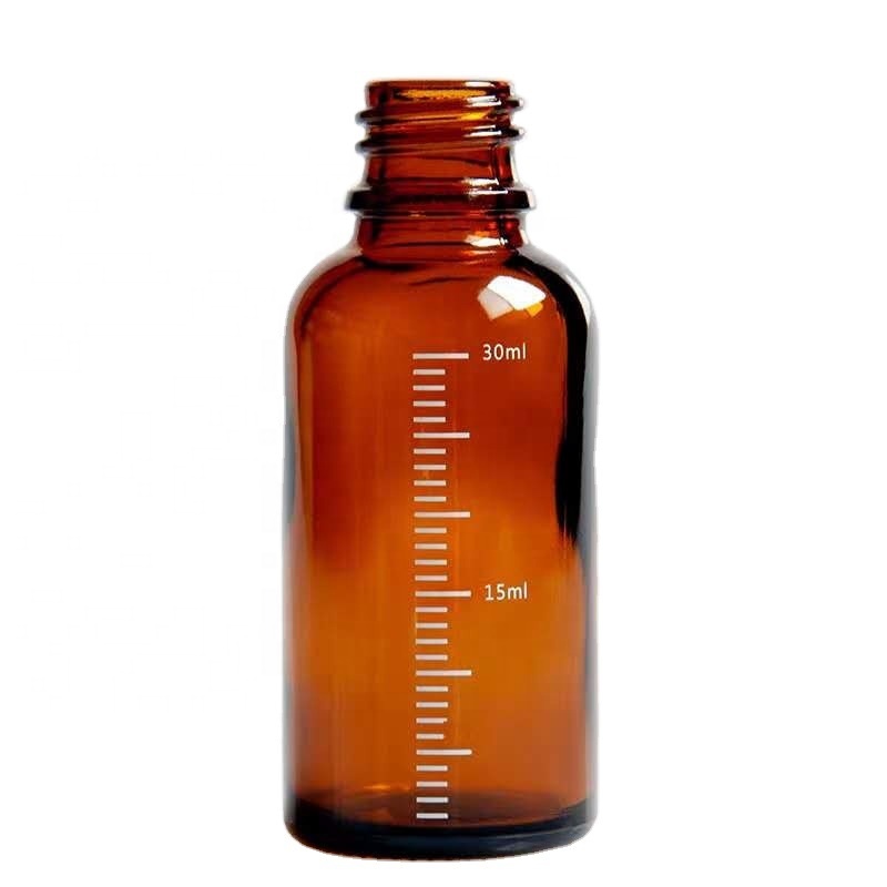 Brown dropper bottle essential oil split glass dropper bottle with graduation