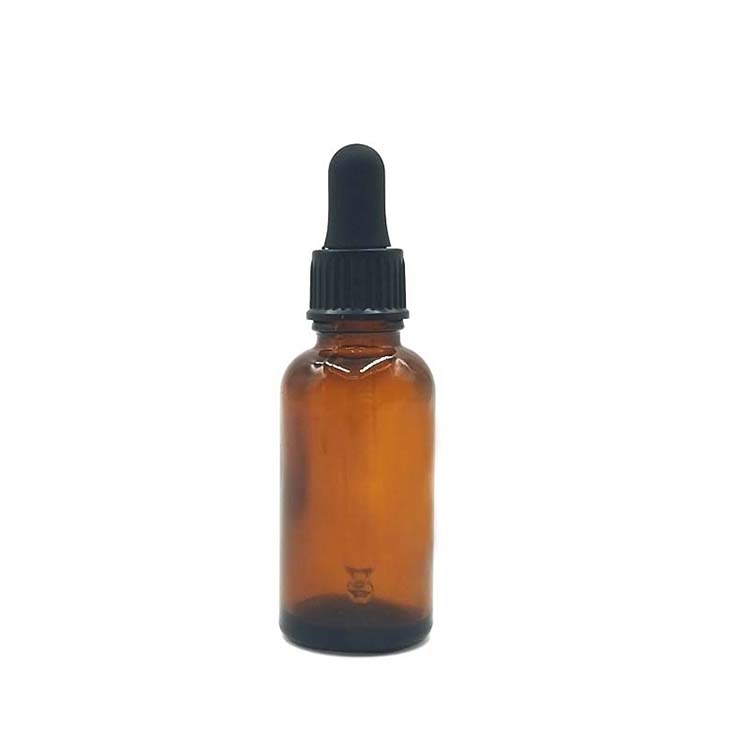 Brown glass essential oil dropper bottle cosmetic 30ml
