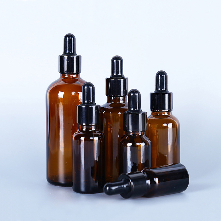 Brown glass essential oil dropper bottle cosmetic 30ml