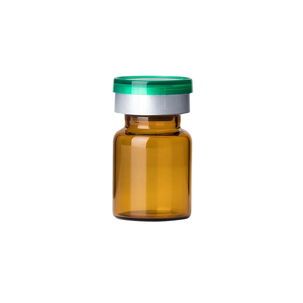 Brown recycling mini hologram glass vial and caps 15ml pharmaceutical sterile vials