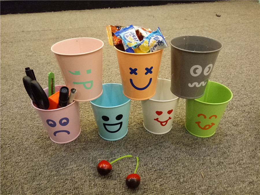 Bucket Egg Cups,colorful galvanized iron gift bucket,wedding bucket Easter barrels egg cup