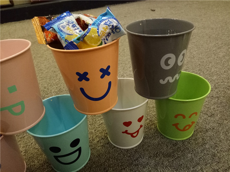 Bucket Egg Cups,colorful galvanized iron gift bucket,wedding bucket Easter barrels egg cup