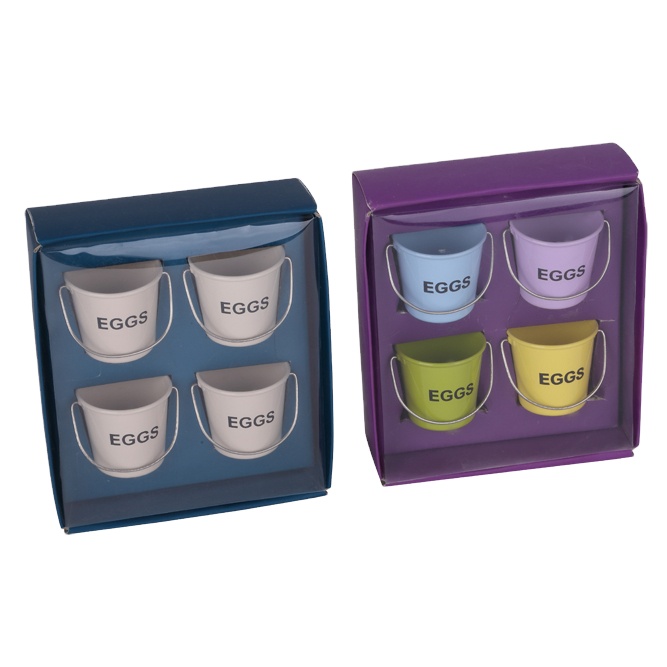 Bucket Egg Cups,colorful galvanized iron gift bucket,wedding bucket Easter barrels egg cup