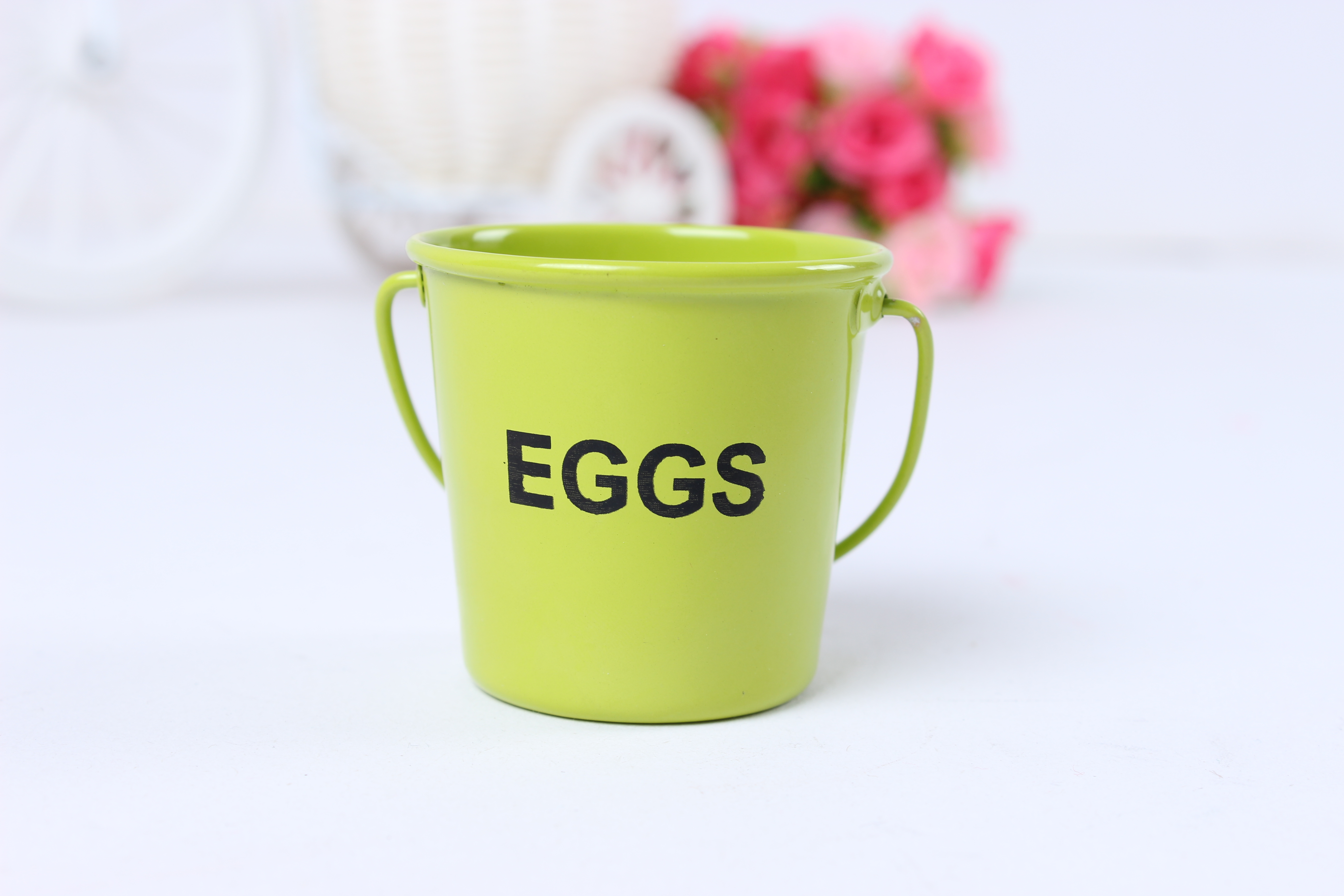Bucket Egg Cups,colorful galvanized iron gift bucket,wedding bucket Easter barrels egg cup