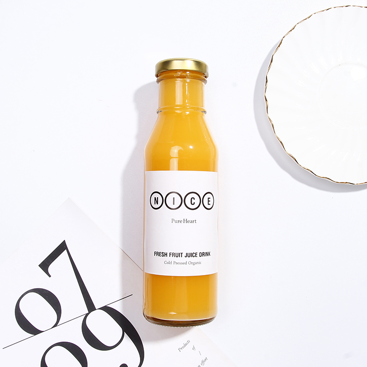 Bulk 300ML 360ML 10 FL oz 12 FL oz Clear Ring Neck Glass Bottle Custom For Hot Sauce Ketchup