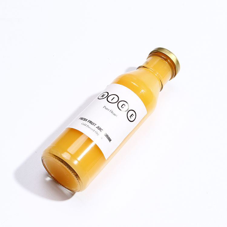 Bulk 300ML 360ML 10 FL oz 12 FL oz Clear Ring Neck Glass Bottle Custom For Hot Sauce Ketchup