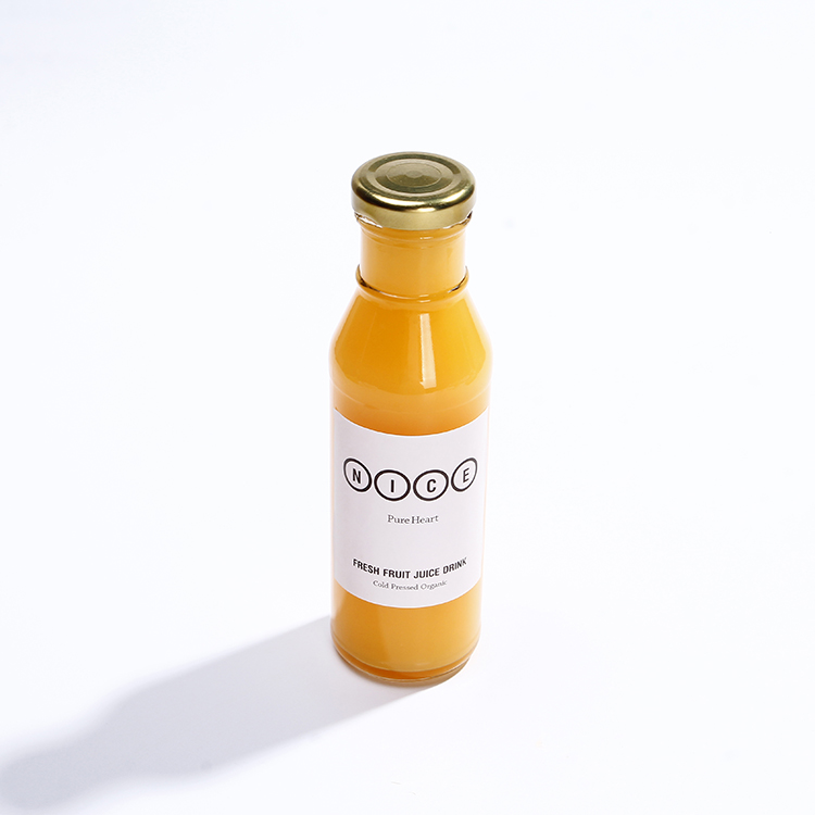 Bulk Custom Glass Bottle Ring Neck Glass Bottle with Twist Off Lid