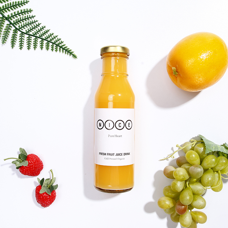 Bulk Custom Glass Bottle Ring Neck Glass Bottle with Twist Off Lid