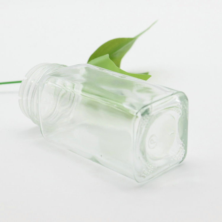 Bulk Premium Spice Jar Set Square Glass 4 oz Spice Bottles