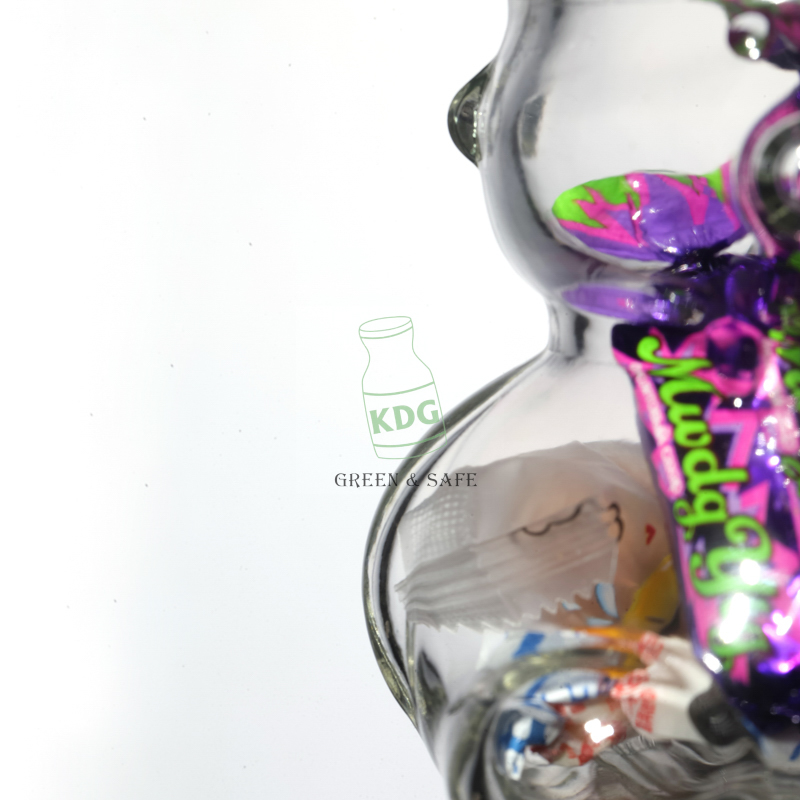 Bulk Sale Customize Cheap Lead Free Bear Glass Jars Decoration Wholesale