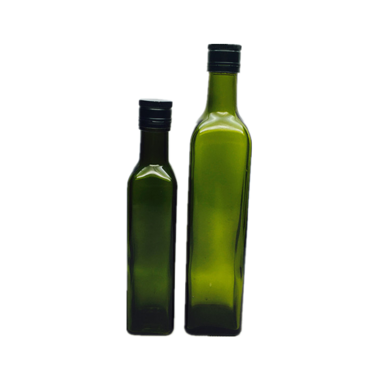 Bulk green color olive oil bottle packaging 250ml 500ml 1000ml