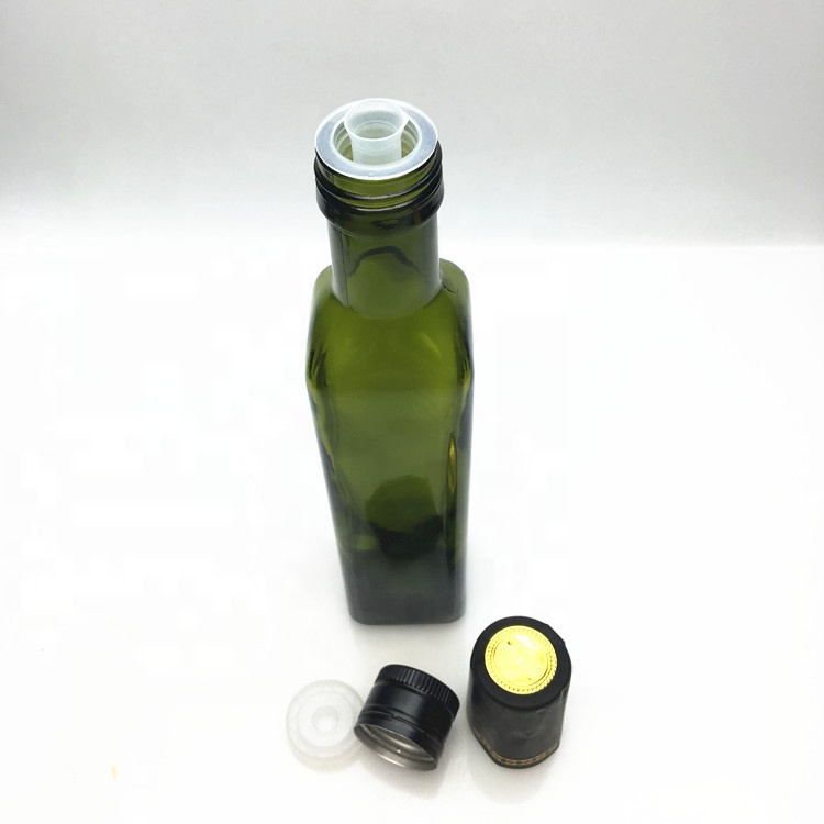 Bulk green color olive oil bottle packaging 250ml 500ml 1000ml