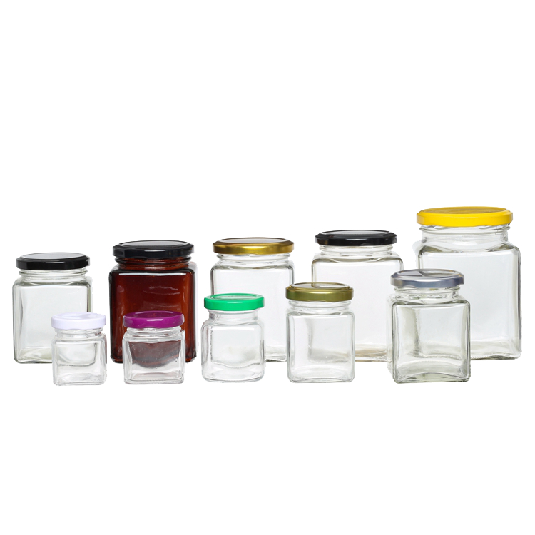 Bulk in stock empty honey glass jars and bottles 50ml 80ml 120ml 150ml 200ml 280ml 380ml 500ml 750ml