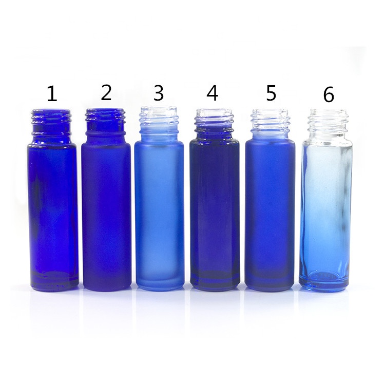 Bulk stock colorful essential oil 10ml thick glass roller bottle for sales