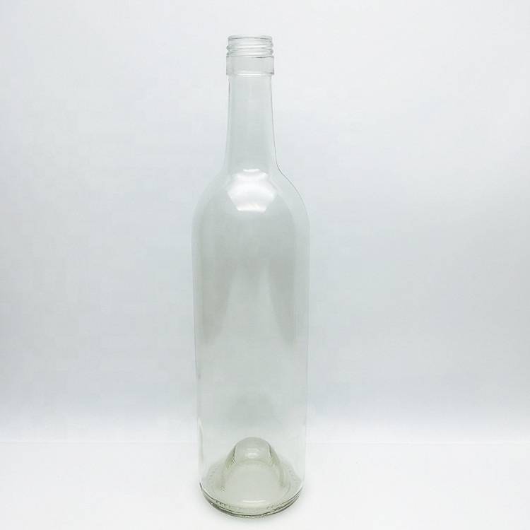 Bulk transparent liquor glass bottle wine bottles 750 ml