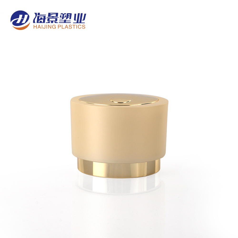 Bulk wholesale cheap price 50g airless cosmetic containers acrylic cream jar gold