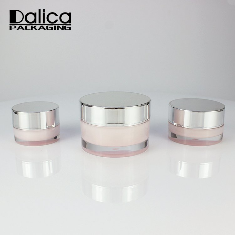 Bulk wholesale popular round custom colored 30g cosmetic acrylic jar