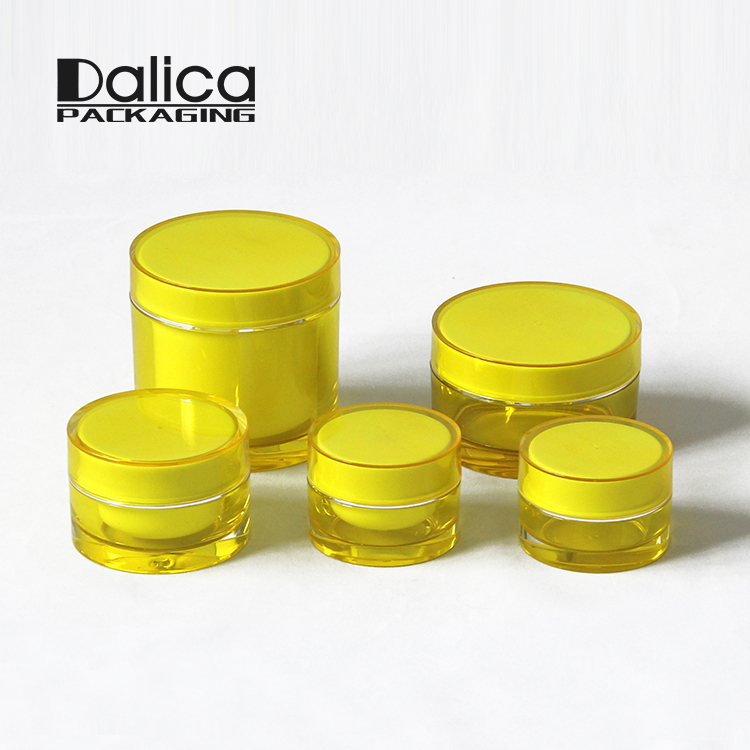 Bulk wholesale popular round custom colored 30g cosmetic acrylic jar