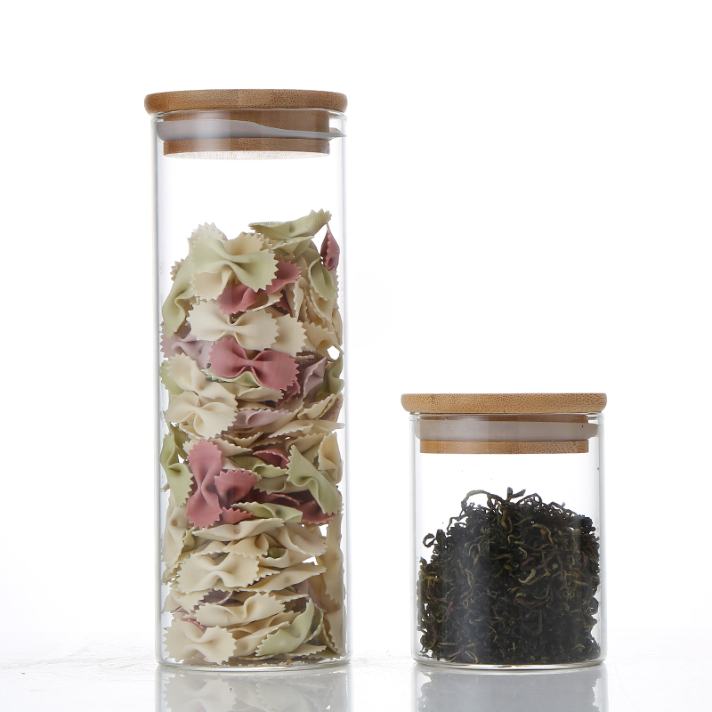 Buy Wholesale 100Ml Storage Jar High Borosilicate Glass Storage Jar Wooden Lid Jar