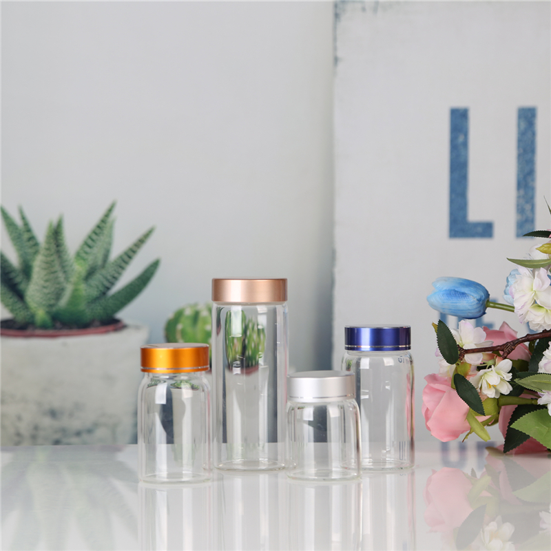 Buy Wholesale Storage Jar With Aluminum Screw Lid Storage Glass Jar Storage Jar Set