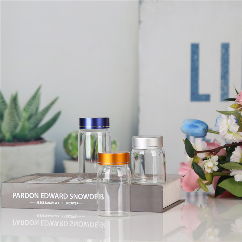 Buy Wholesale Storage Jar With Aluminum Screw Lid Storage Glass Jar Storage Jar Set