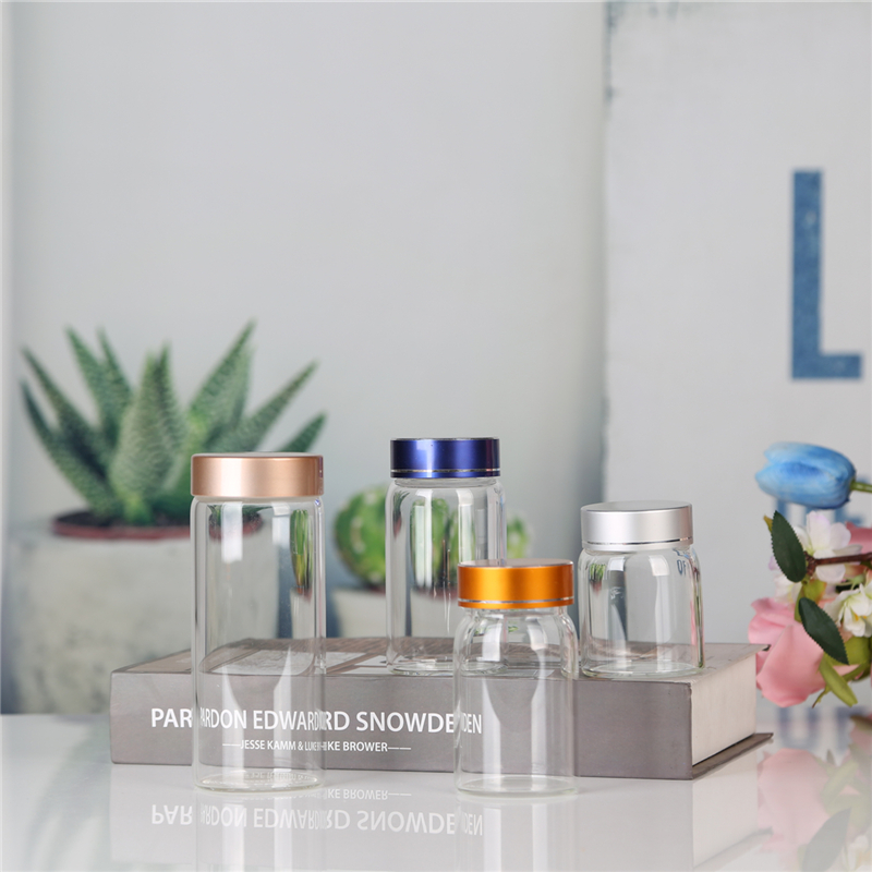 Buy Wholesale Storage Jar With Aluminum Screw Lid Storage Glass Jar Storage Jar Set