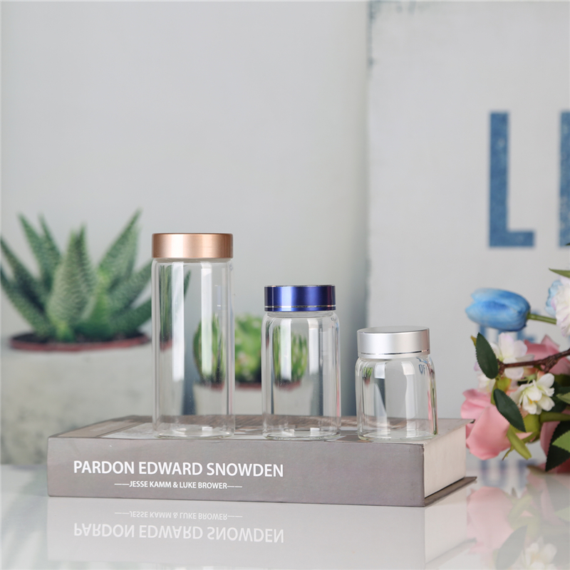 Buy Wholesale Storage Jar With Aluminum Screw Lid Storage Glass Jar Storage Jar Set