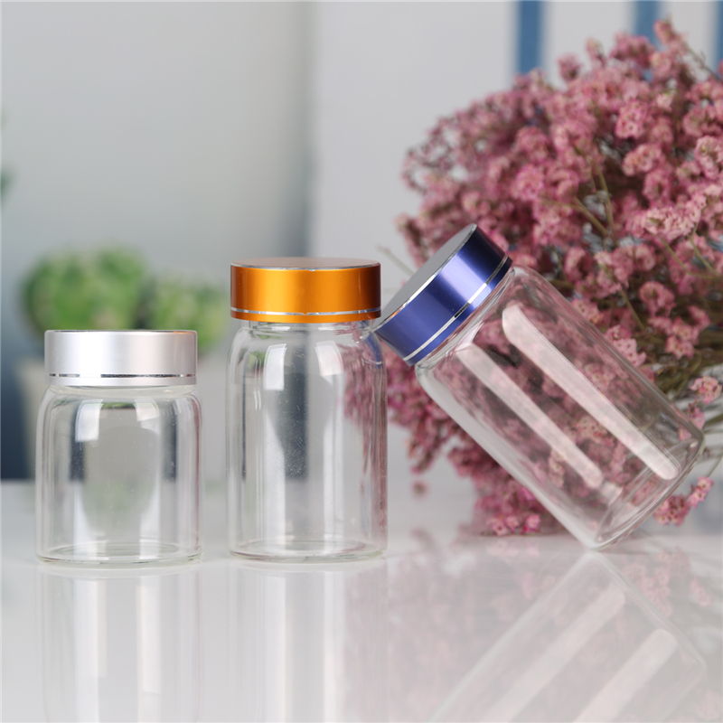 Buy Wholesale Storage Jar With Aluminum Screw Lid Storage Glass Jar Storage Jar Set