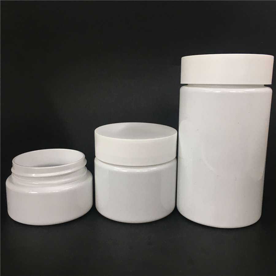 CBD Hemp Straight PET Plastic jar with Childproof screw cap