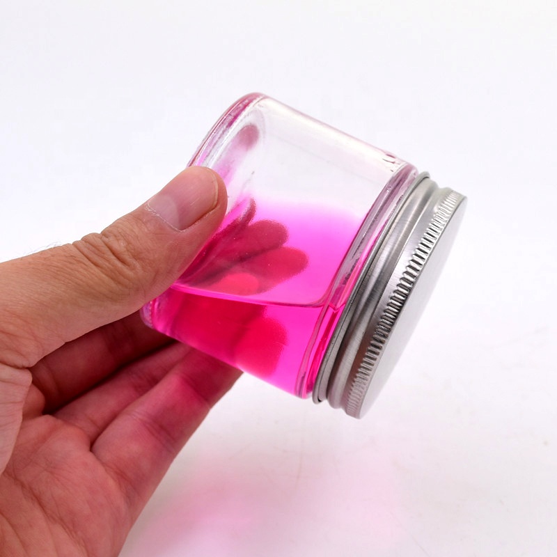 CBD Packaging 3 oz 100ml glass screw cap jam canning jar candy packing candle jars Body Butter, Creams and Stash with metal lid