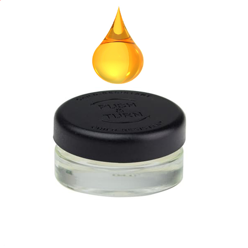 CBD White Glass Concentrate Container Ceramic Jar With Child Resistant Lid 5ml 7ml 9ml