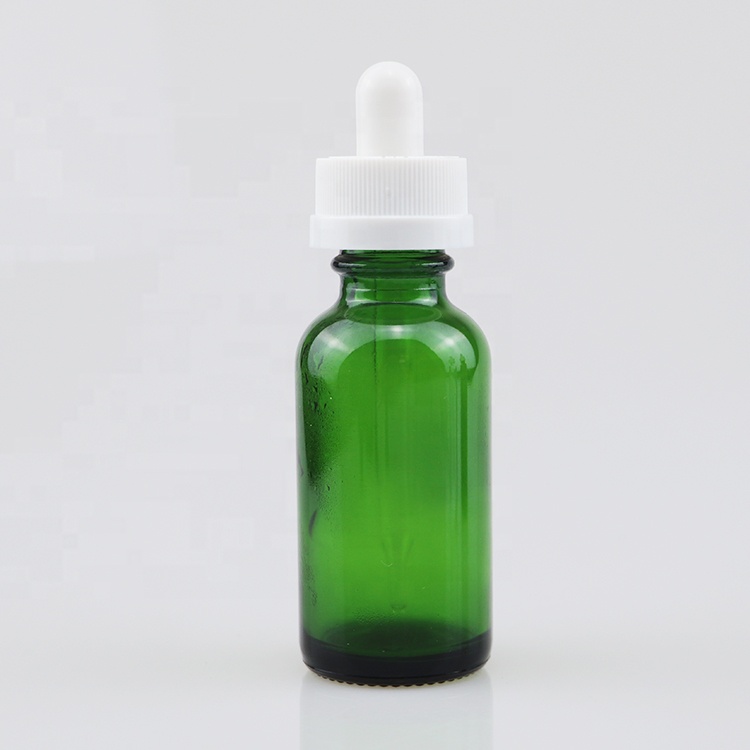 CBD boston round dropper bottles child security cap glass bottles child proof boston round bottles