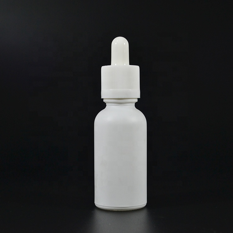 CBD hemp extract oil 5ml 10ml 15ml 20ml 30ml 50ml 100ml frosted Black White tincture Glass Bottle with Calibrated Glass pipette