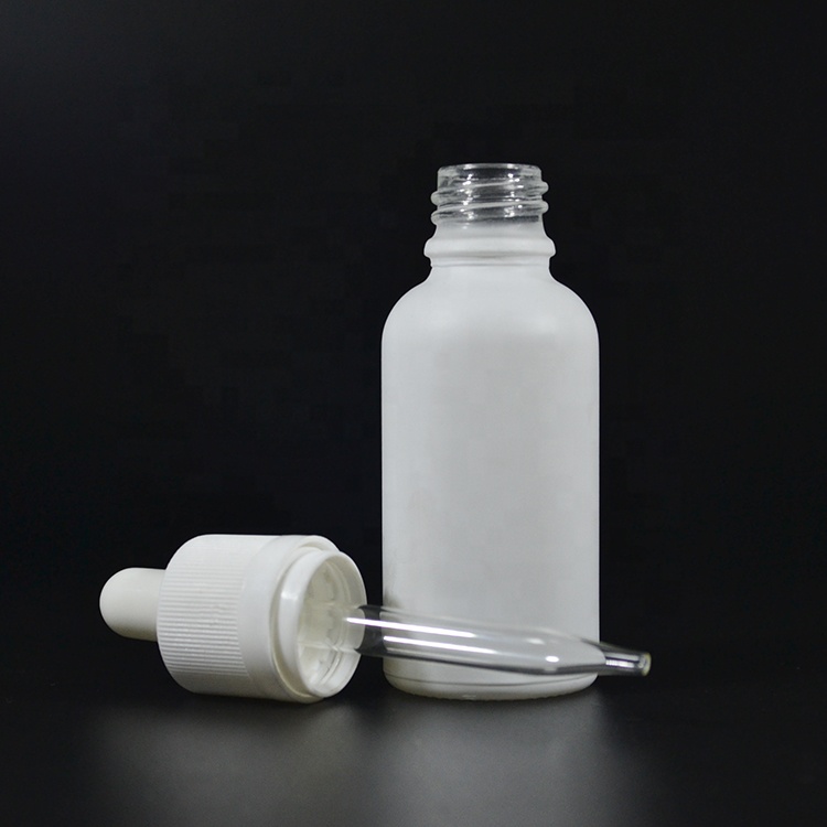 CBD hemp extract oil 5ml 10ml 15ml 20ml 30ml 50ml 100ml frosted Black White tincture Glass Bottle with Calibrated Glass pipette