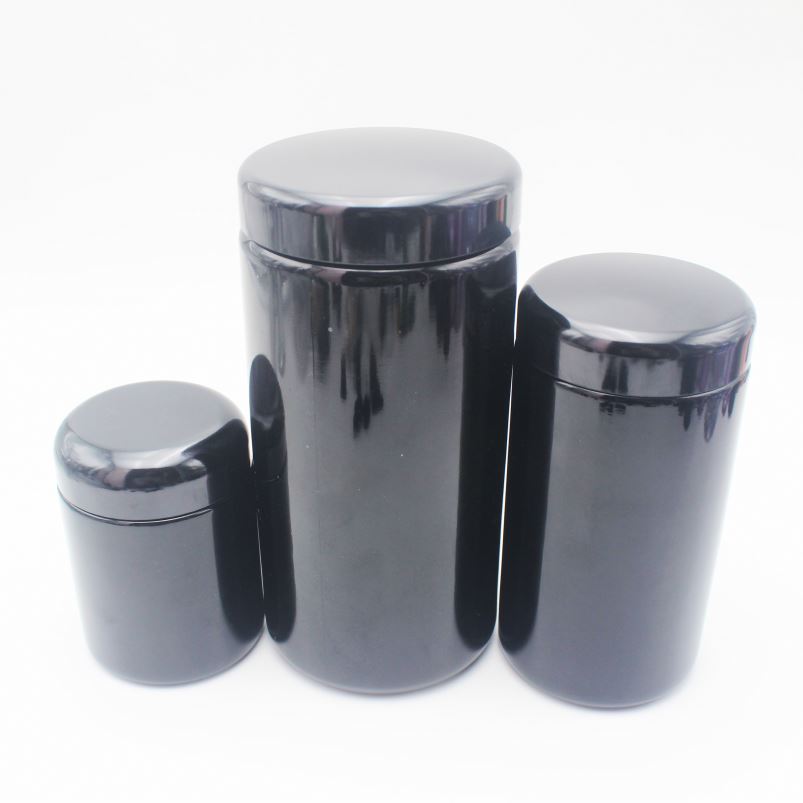 CBD oil 1000g 500g 250g Ceramic dark Violet Jar with Curve lid DV-260K