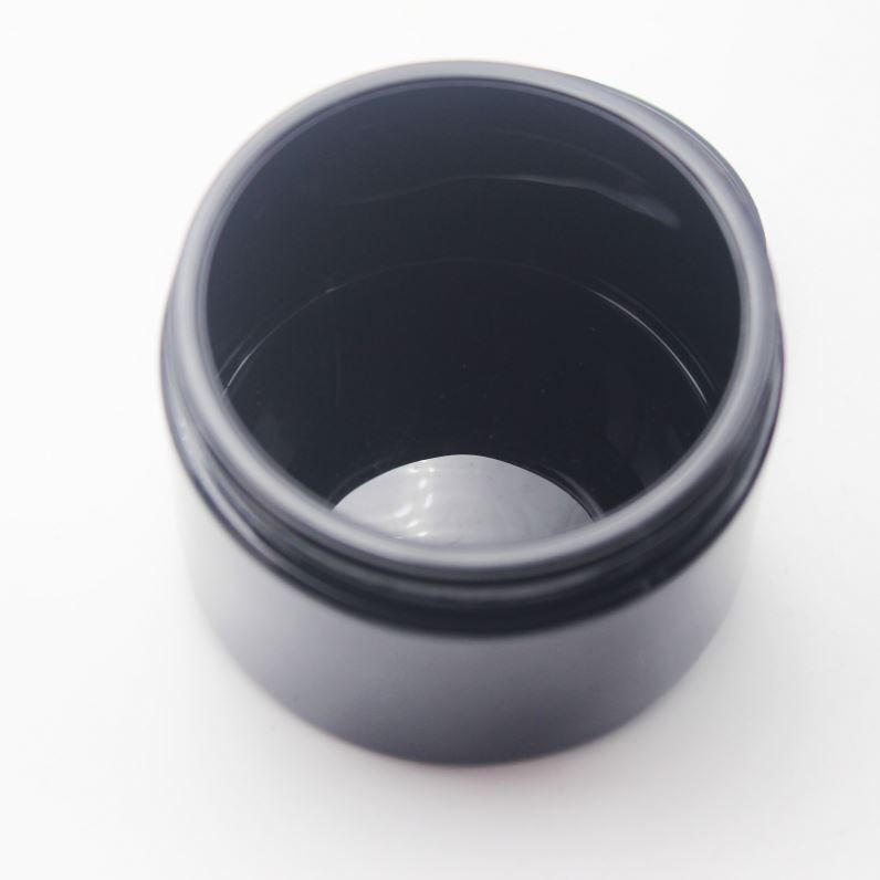 CBD oil 250g dark Violet Cosmetic Glass Jar Cosmetics Containers And Packaging with Flat lid DV-266K