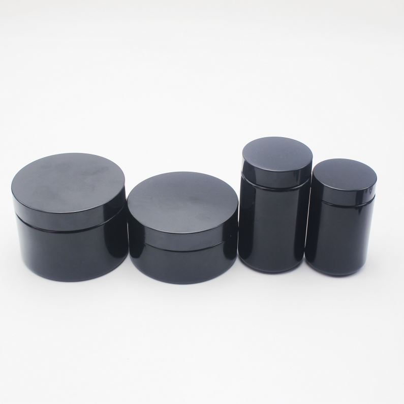 CBD oil 300g 250g 150g 100g dark VioletWeed Empty Storage Container Round Bottom with Flat lid DV-005A
