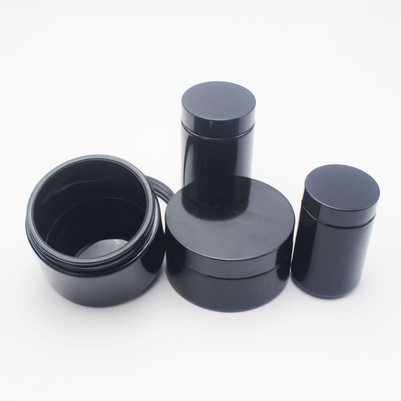 CBD oil 300g 250g 150g 100g dark VioletWeed Empty Storage Container Round Bottom with Flat lid DV-005A