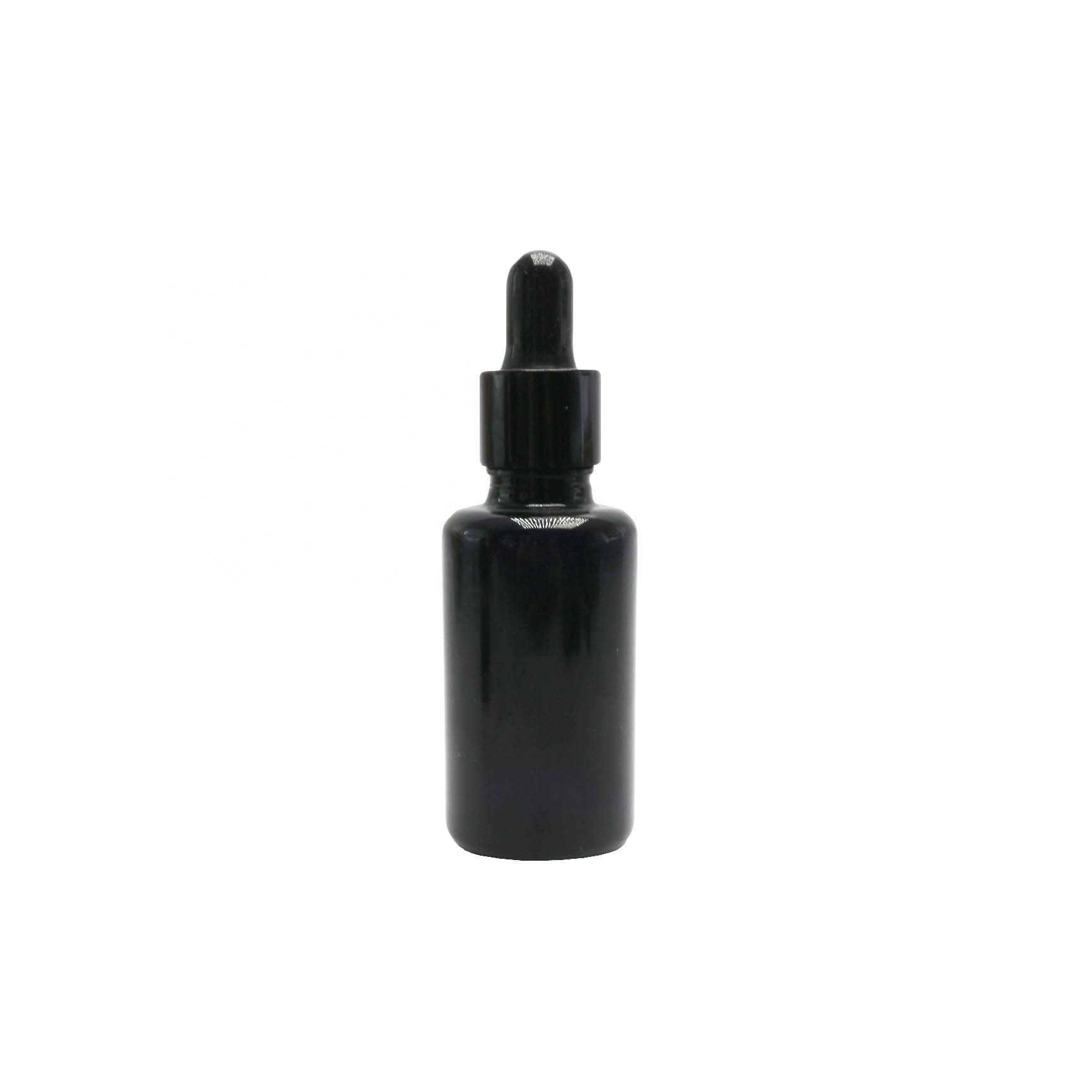 CBD oil facial packaging 5ml 10ml 15ml 20ml 30ml 50ml 100ml massage oil black glass dropper bottle VJ-CC252