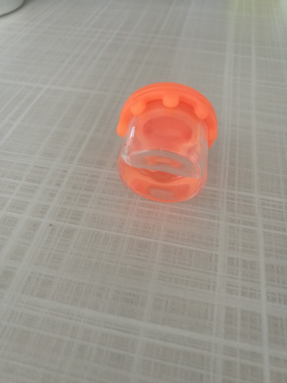 CBD oil jar hemp glass containers soft silicone lid wax oil mini jar 6ml borosilicate concentrate glass jar mini glass bottle