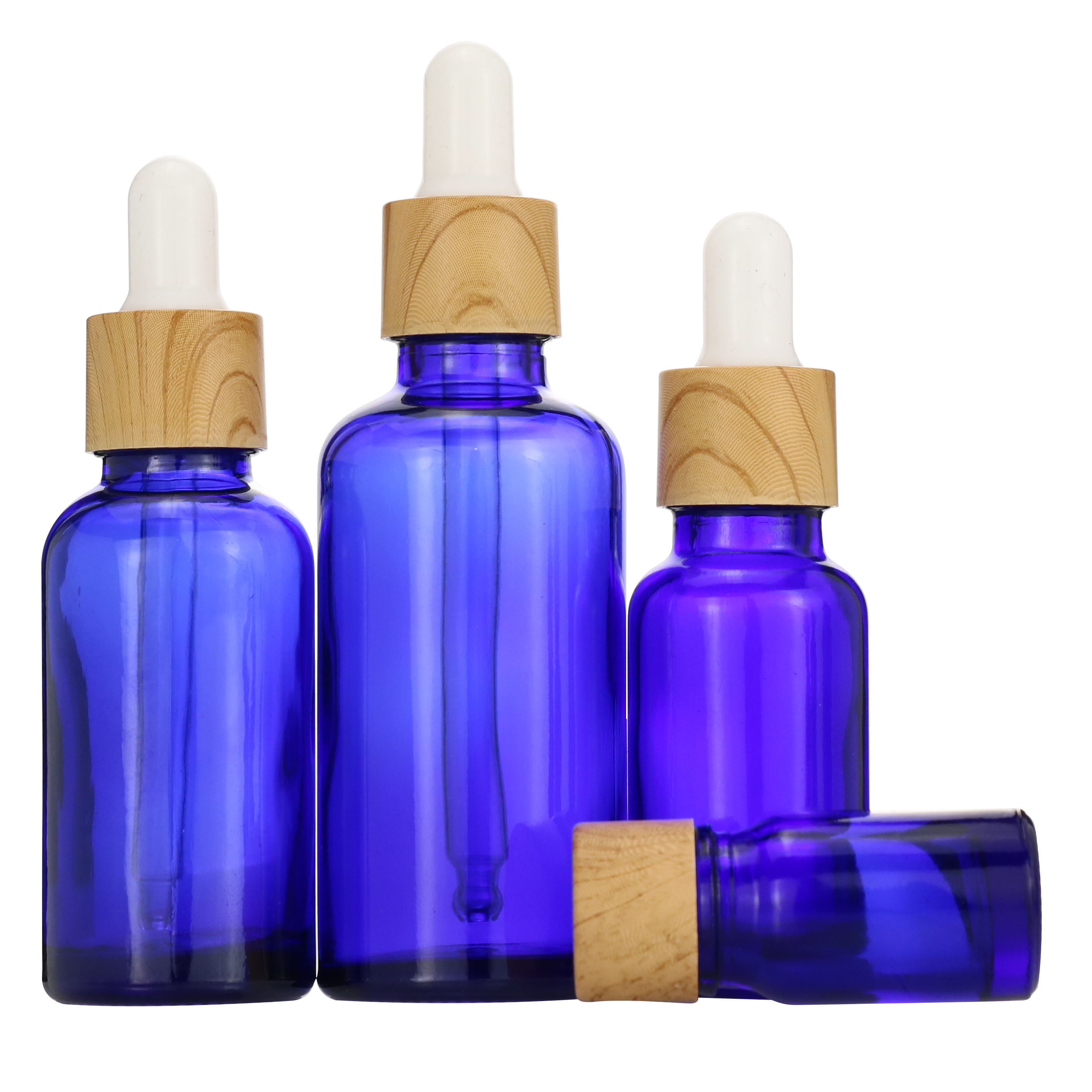 CBD oil package 5ml 10ml 15ml 20ml 30ml 50ml 100ml essential oil serum amber glass dropper bottle with bamboo cap paper tube