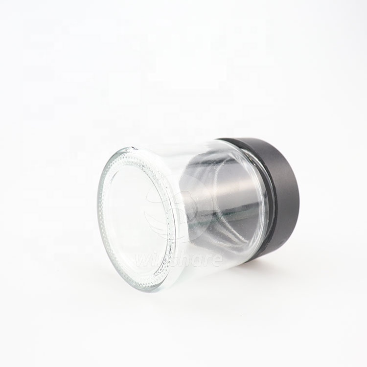 CBD oil smell proof glass jar with child resistant cap