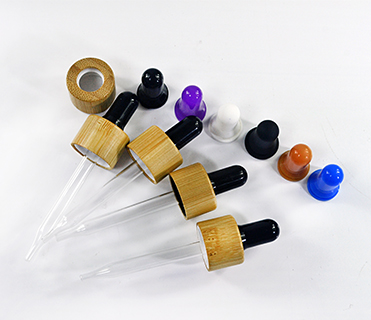 CBD tincture oil 10ml matte green blue amber clear glass eye dropper serum bottle with bamboo collar