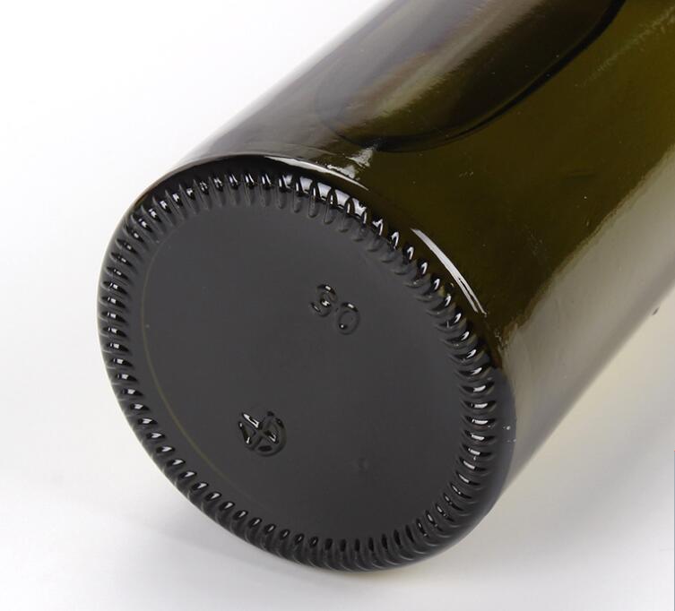 CE Certificate Round dark green Glass Essential Oil Bottle Vinegar Bottle olive oil glass bottle 1212