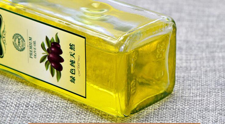 CE Certificate Square Clear Glass Essential Oil Bottle Vinegar Bottle olive oil glass bottle1209