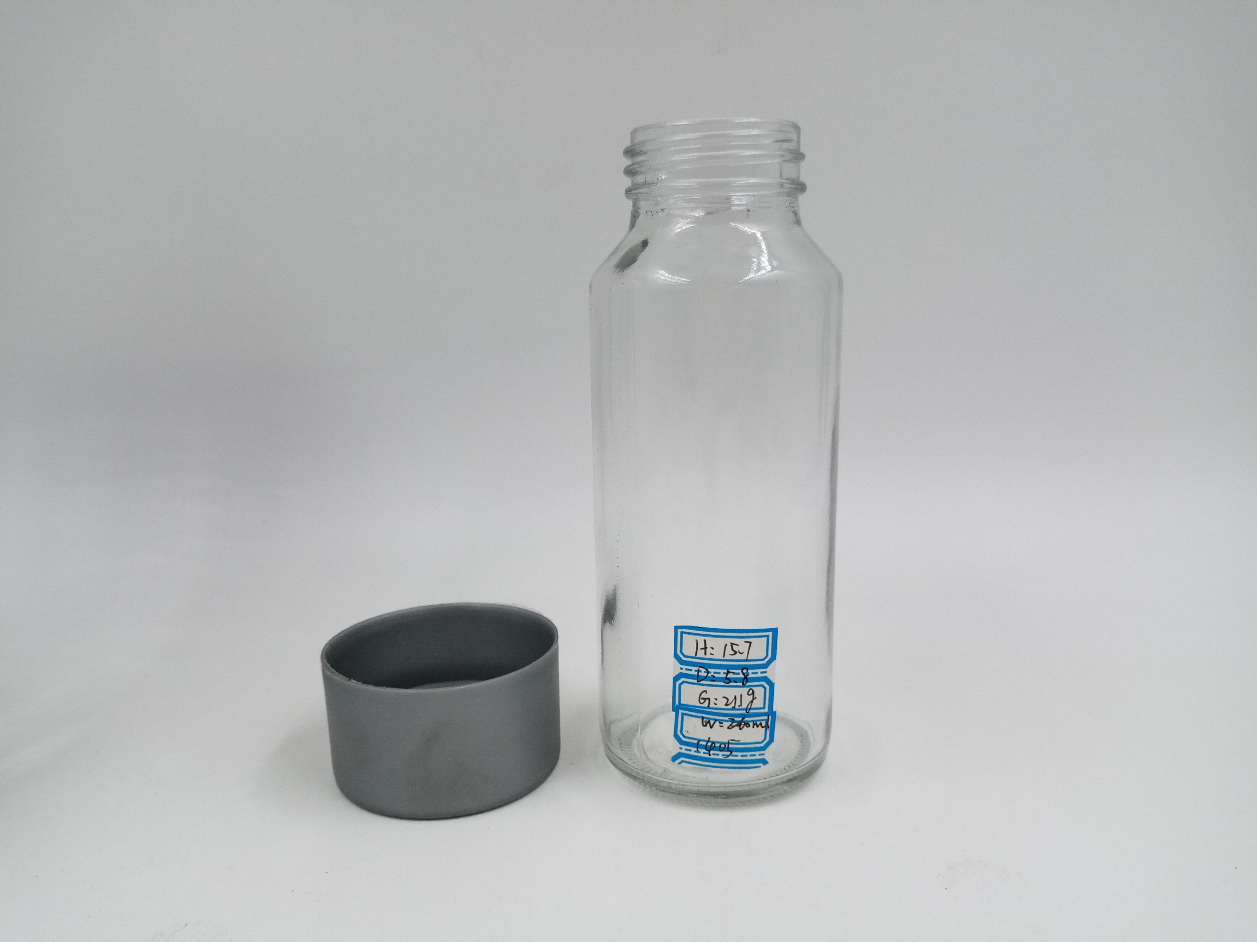 CE Certificate Wholesale Manufacturer Factory Price 400ml Clear Glass Water Juice Bottle glass beverage bottle1397