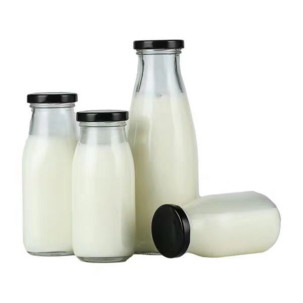 CE Certificated Various Specifications Glass Milk Bottle